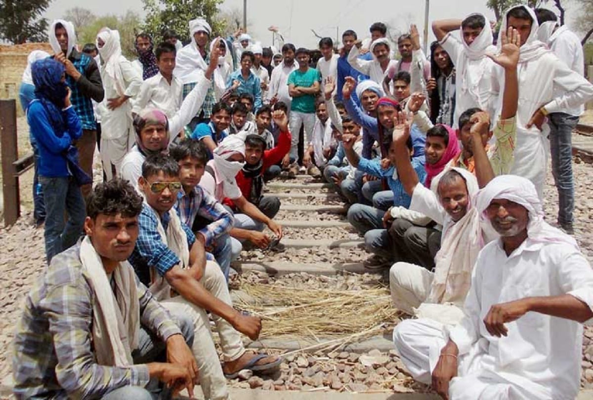 BJP take side by gurjar protest, said gurjar are angry from rajasthan State congress government