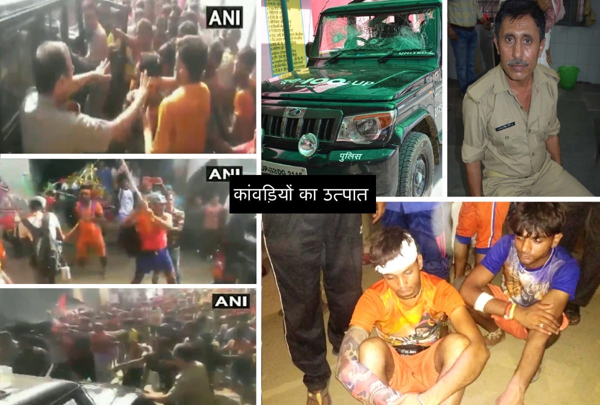 Kanwariyas vandalize police vehicle after altercation with locals in Bulandshahr, police files case