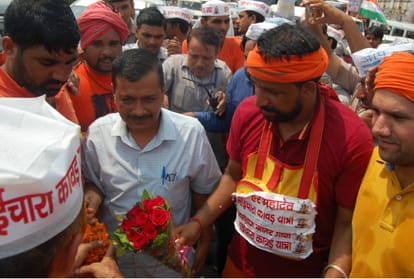 Arvind Kejriwal targeted central government at rohtak 