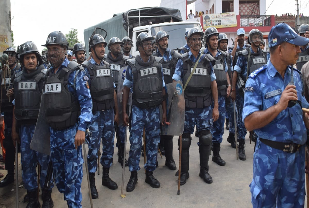murder of Dalit student Rohit in Meerut, and deployed police force in village