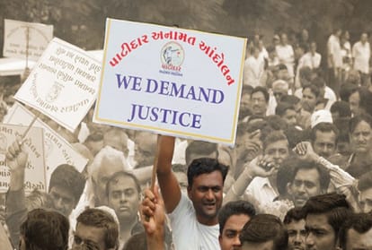 Racked communities on reservation quota: Maratha, Jat, Patidar, Gujjar, Kapu