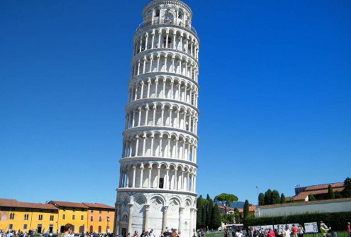 leaning tower of pisa is continue to declination