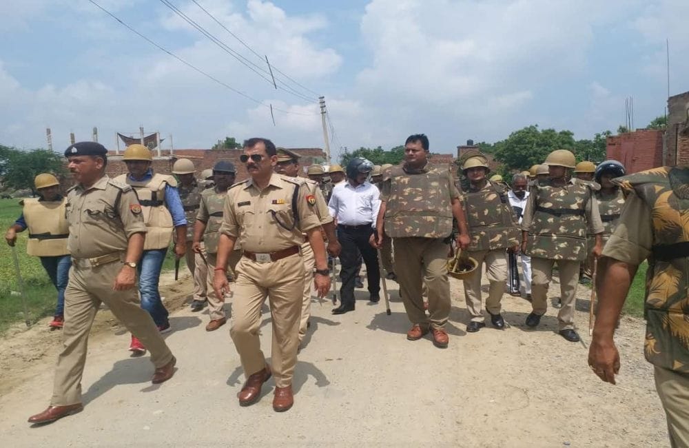 police raid in sikandarpur village of mainpuri