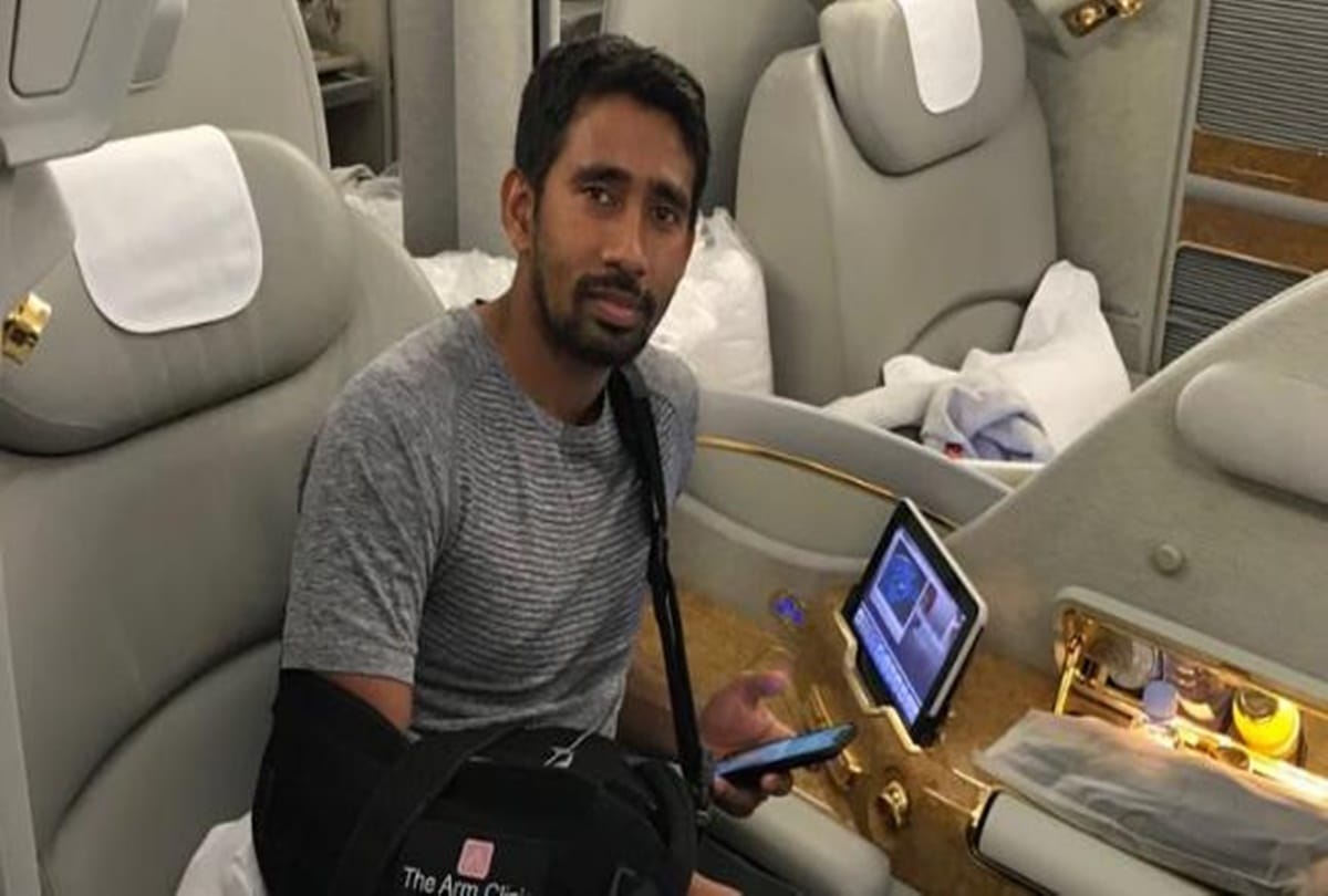 Wriddhiman Saha returns to India after surgery of injured solider