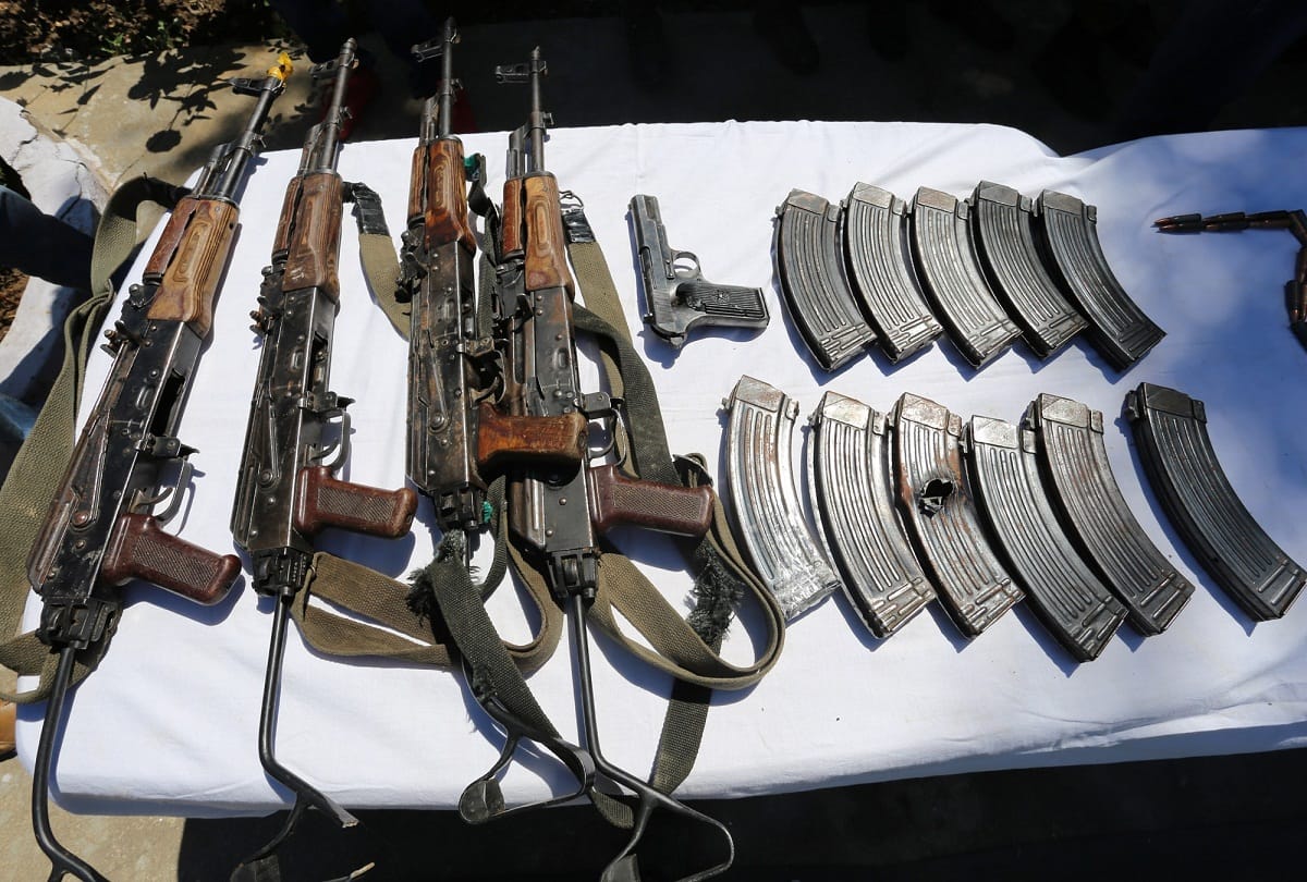 jammu kashmir baramulla sopore encounter heavy weapons from killed terrorist recovered