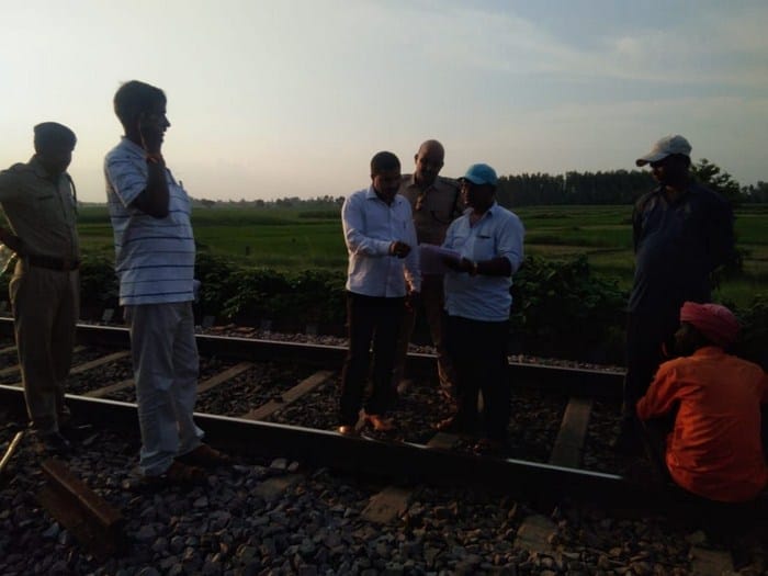 track cracked, escaped accident