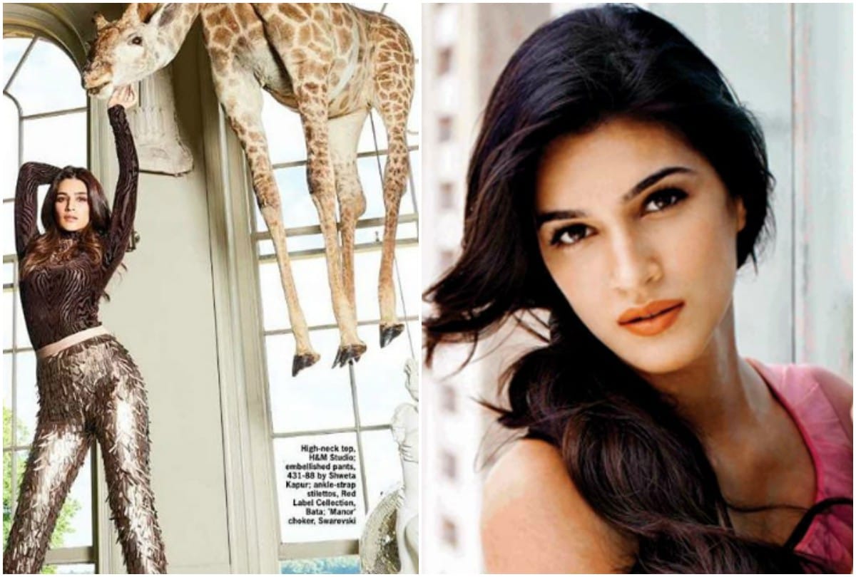 Kriti Sanon first reaction on Giraffe photo shoot controversy