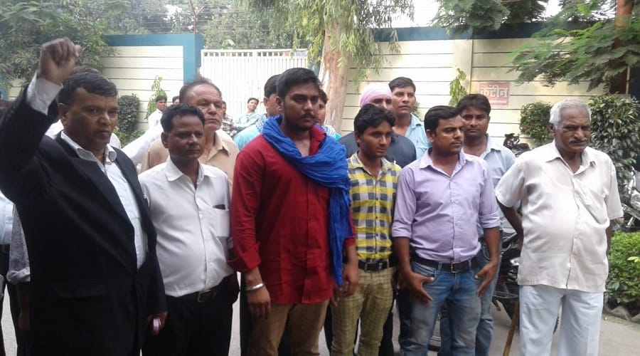 murder of Dalit student: Police stopped Bhim Army, encroached on SSP office