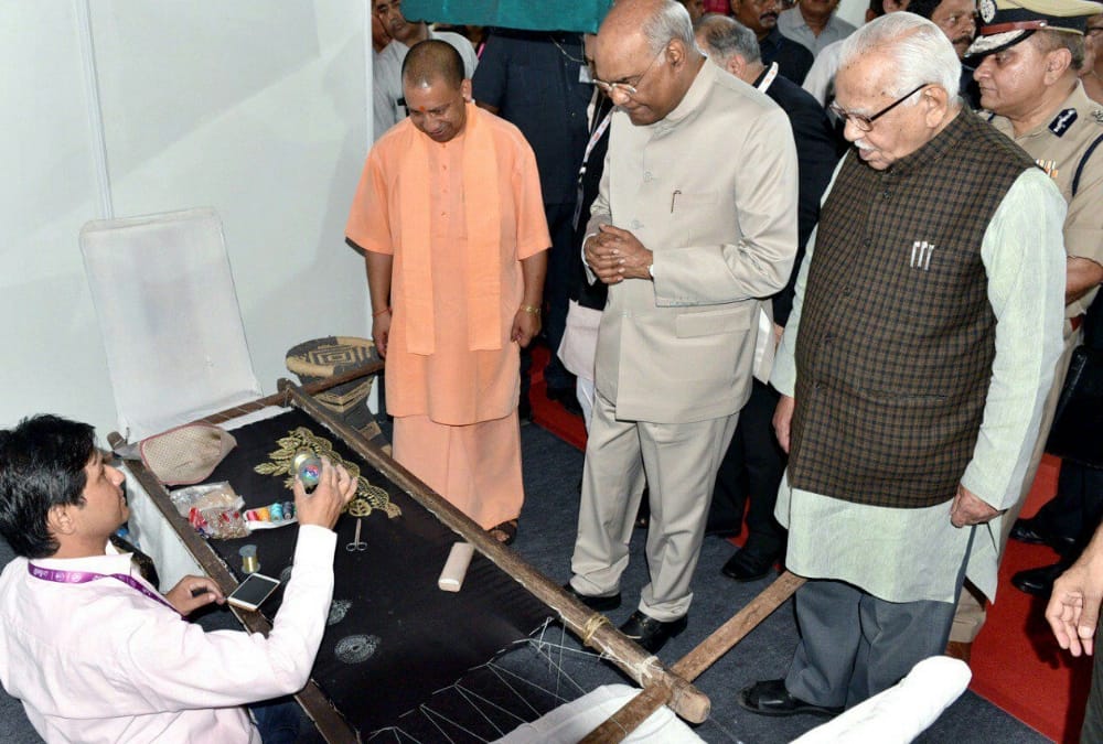 ramnath kovind in one district one product summit lucknow.
