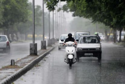Rainfall decreased by ten percent in Chandigarh