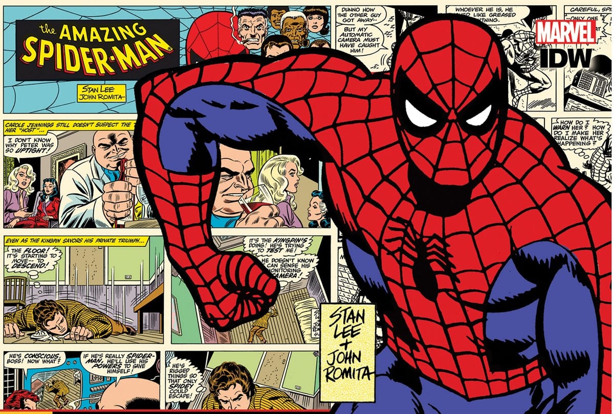 Spiderman character was first crafted in a comic book today