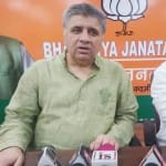 प्रेस वार्ता करते भाजपा मुख्य प्रवक्ता सुनील सेठी