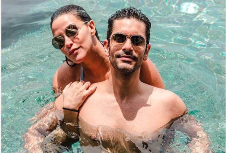 neha dhupia and angad bedi enjoy vacation in maldives share photos on social media