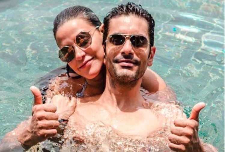 neha dhupia and angad bedi enjoy vacation in maldives share photos on social media
