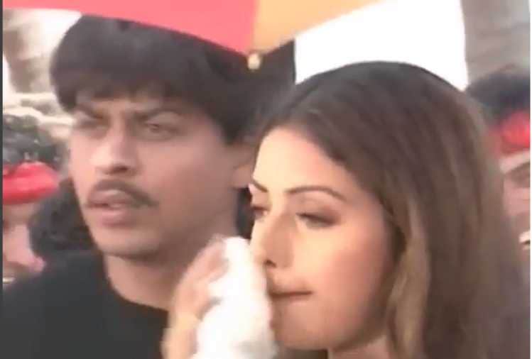 sridevi and shahrukh film army shooting video viral