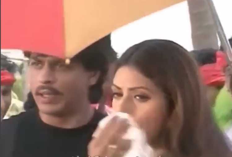 sridevi and shahrukh film army shooting video viral
