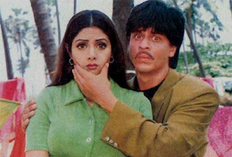 sridevi and shahrukh film army shooting video viral