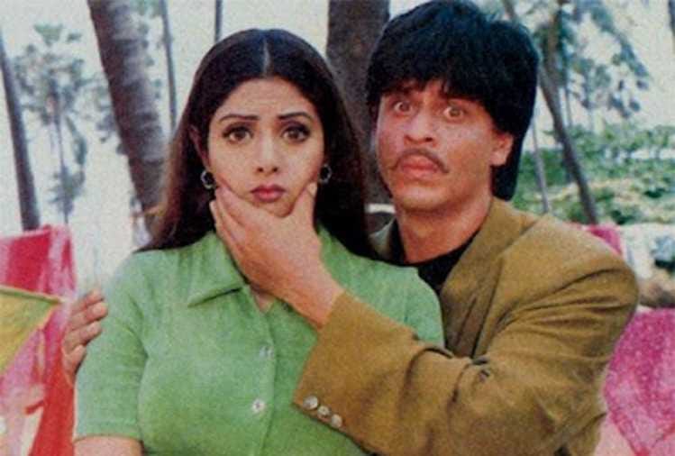 sridevi and shahrukh film army shooting video viral
