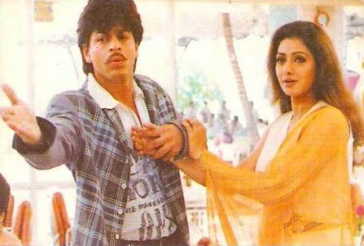sridevi and shahrukh film army shooting video viral