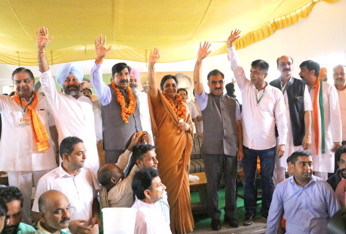 Fight between congress workers in una himachal pradesh
