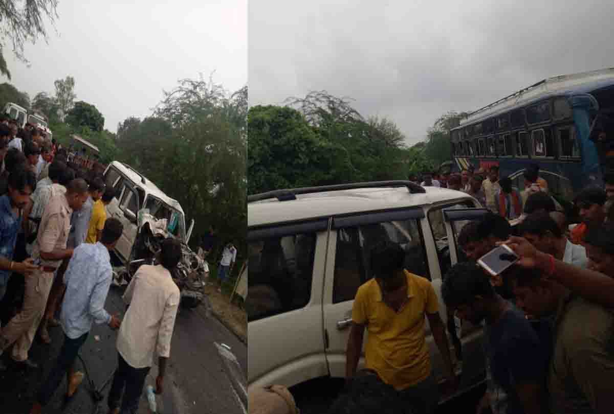 bjp leader died in road accident
