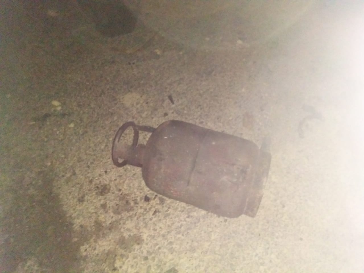 Truck's gas cylinder blast in azamgarh