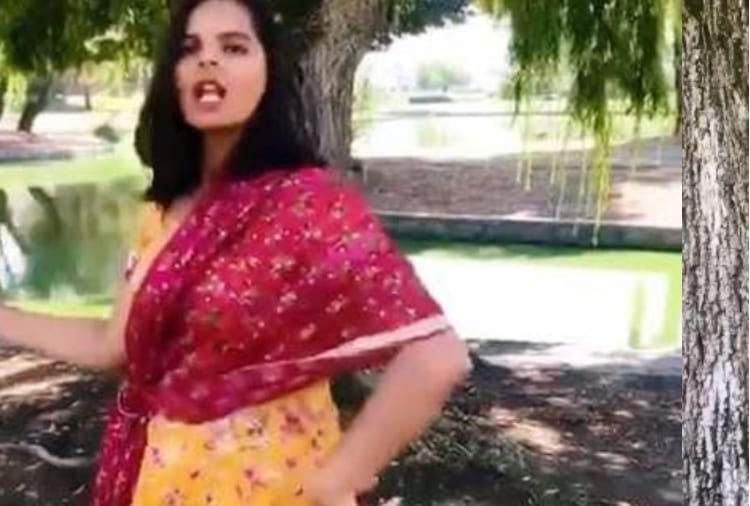a girls bhangra steps viral on amrit maan pariyaan toh sohni punjabi song