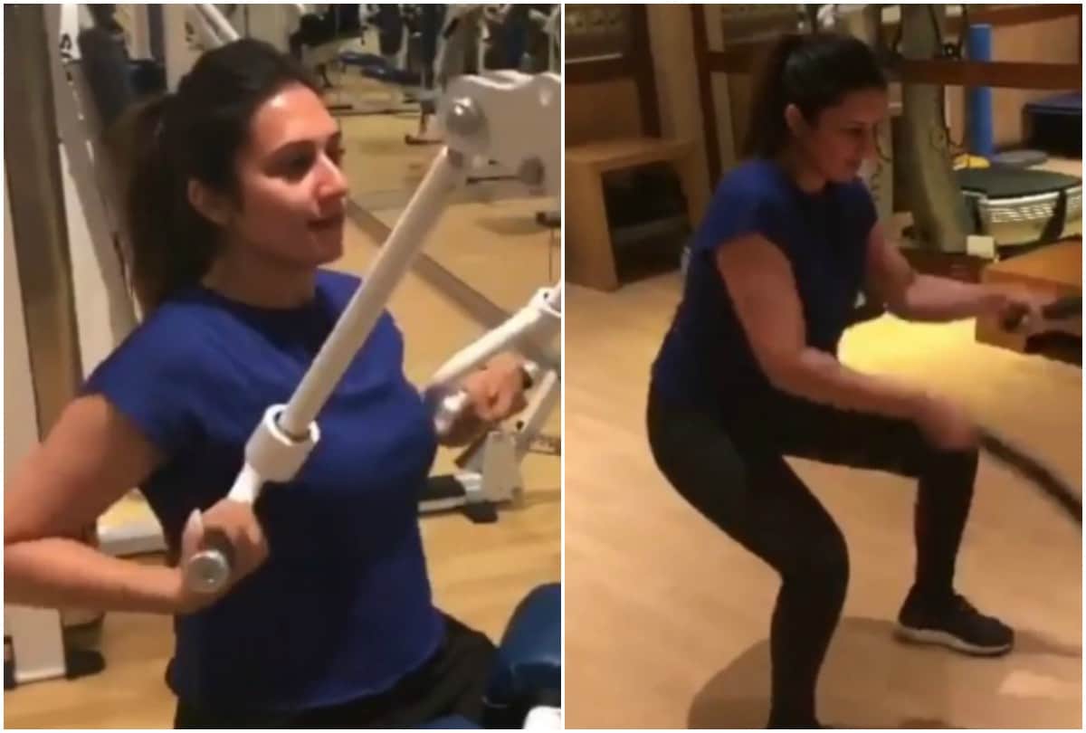 Divyanka Tripathi punishment workout video viral on social media