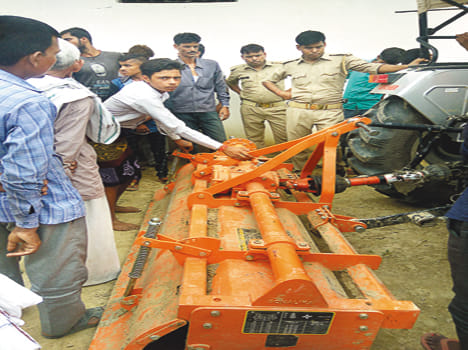 Teenage painful death trapped in a tractor rotavator