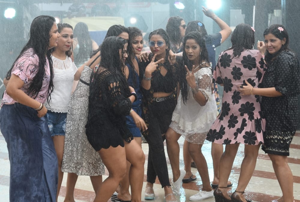 rain dance party in lucknow.