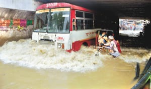 Jhajjam rain, rhythm roads built