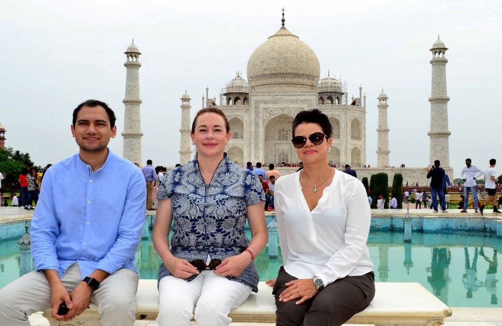 United Nations General Assembly president maria fernanda espinosa garces visits Taj Mahal