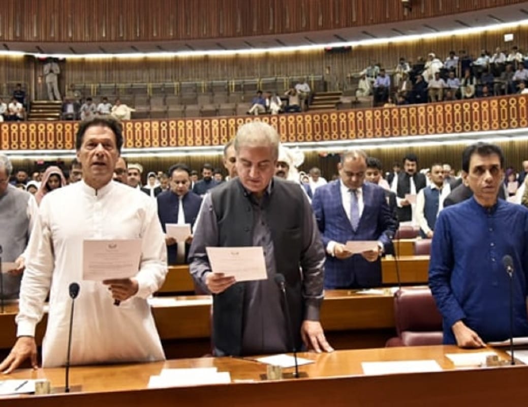 Imran Khan sworn in Parliament with 329 newly elected members