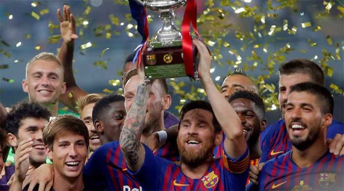 Lionel Messi goal helps Barcelona win La Liga title for eighth time