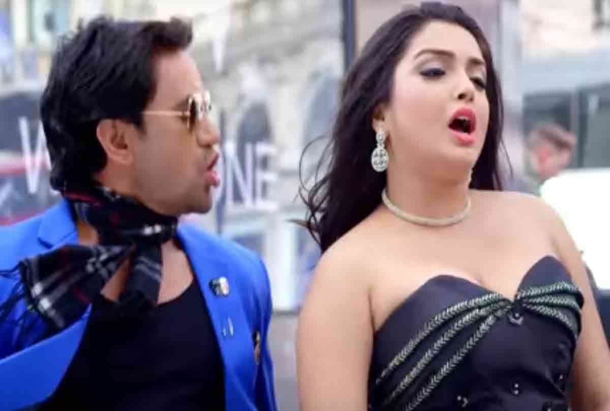 bhojpuri actor nirahua and amrapali dubey upcoming song teaser released 1 lakh view