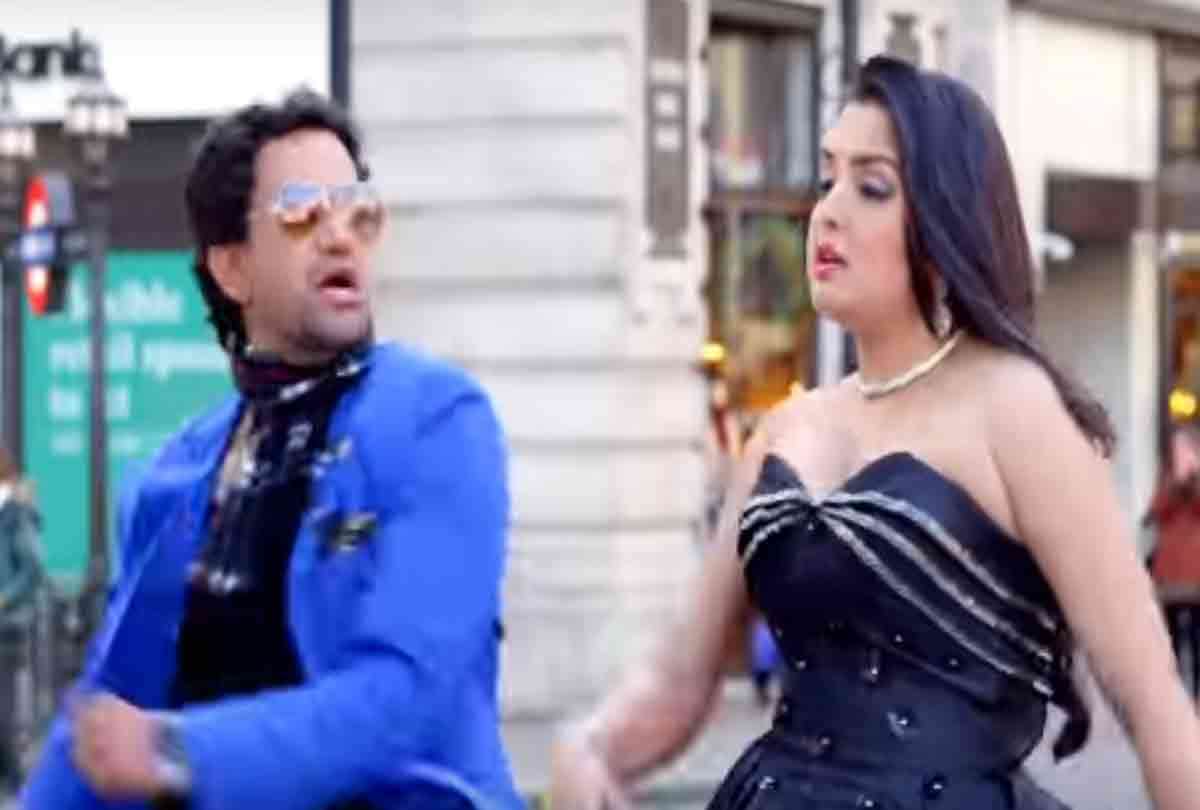 bhojpuri actor nirahua and amrapali dubey upcoming song teaser released 1 lakh view