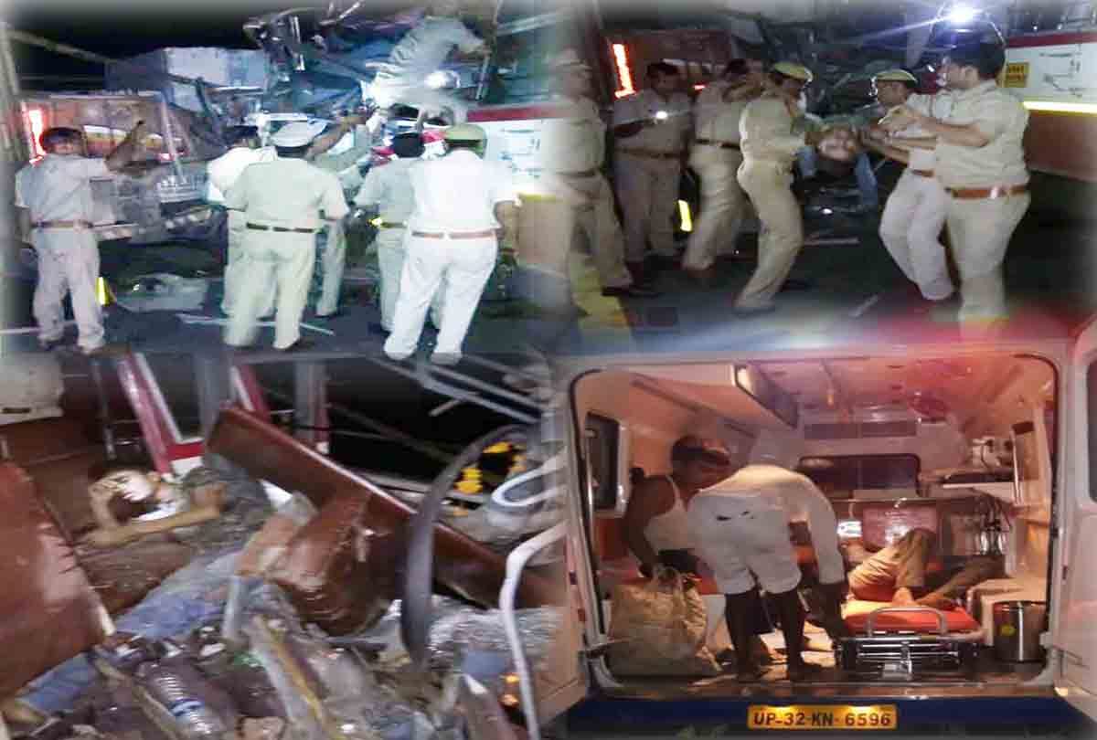 Agra-Lucknow expressway road accident, one killed and four injured