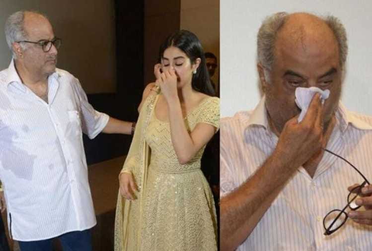 boney kapoor and sridevi get emotional at sridevi birthday event