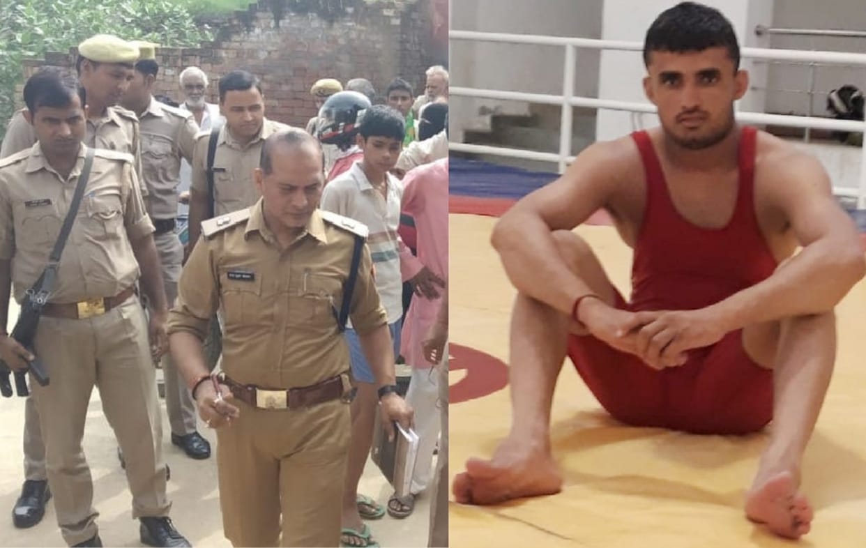 UP wrestler Murdered  by lodged with bullets three accused in custody