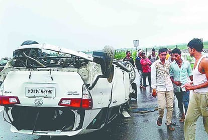 Sunil Bansals' car accident on Expressway