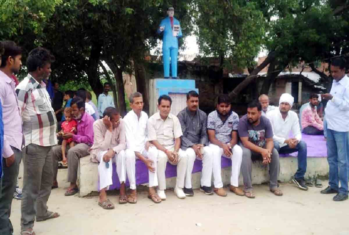 Mischievous elements smashed Ambedkar statue