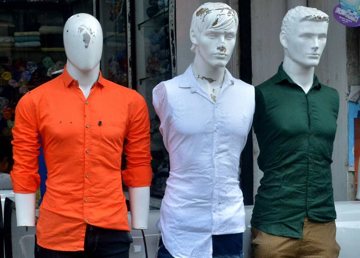 Varanasi market coloured in independence day
