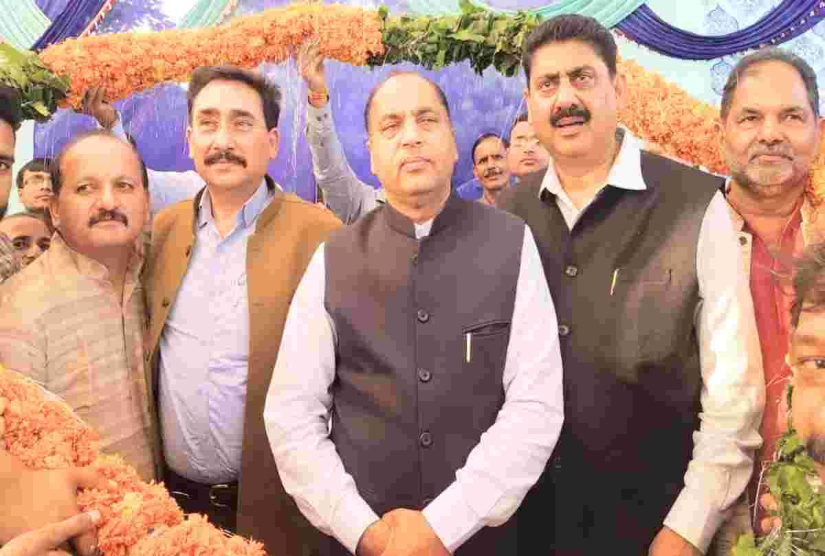 cm jairam thakur press conference at nurpur kangra