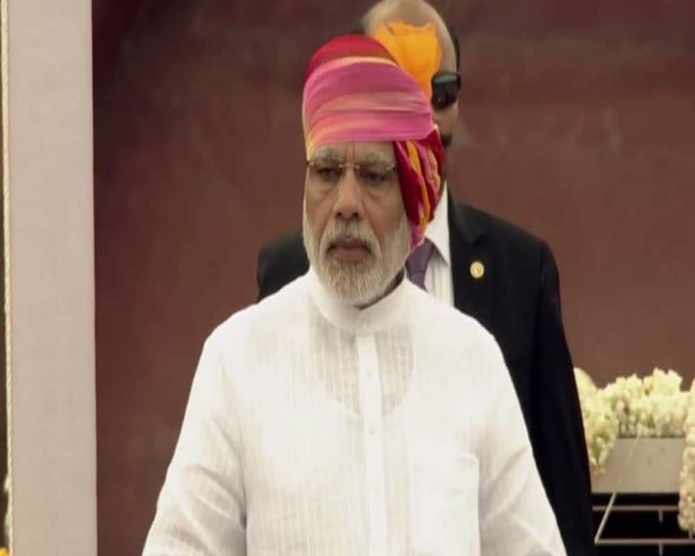 Over the last 5 years Modi with these colorful turbans celebrates his Independence Day