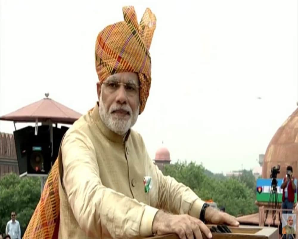 Over the last 5 years Modi with these colorful turbans celebrates his Independence Day
