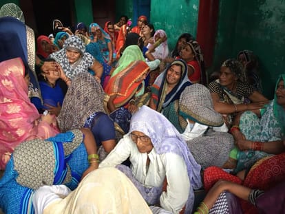 Martyrs Army Jawan Pushpendra Singh funeral in Khutiya Village Mathura