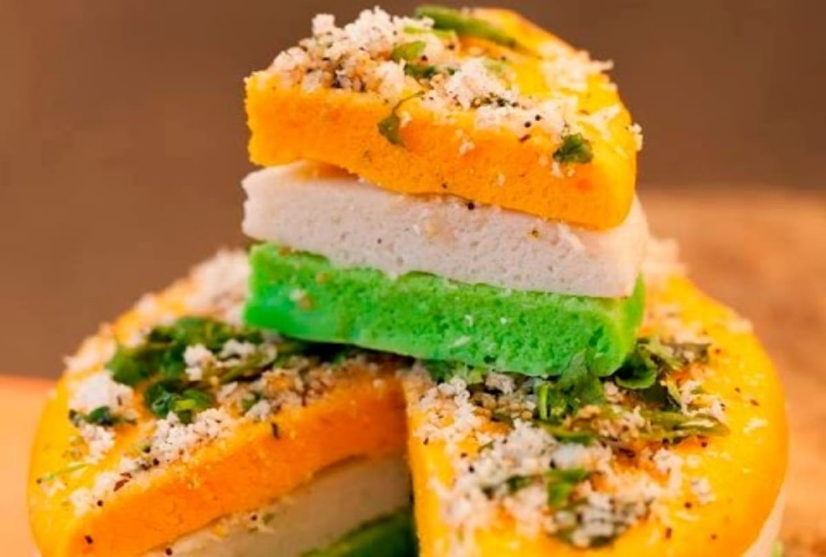 breakfast recipes poha dhokla making how to make poha dhokla at home