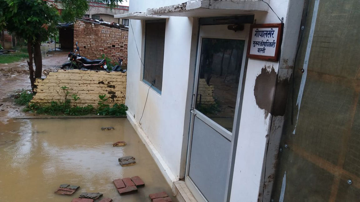 Water entered into the houses of the people