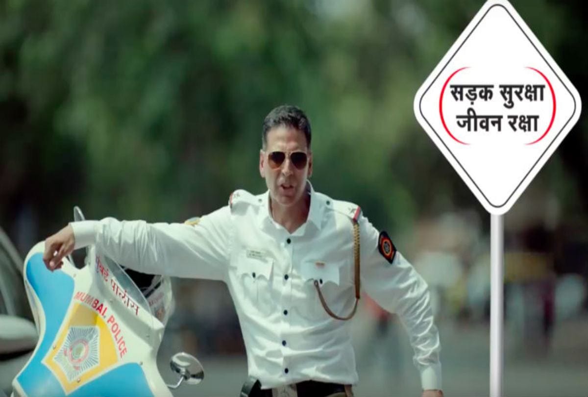 Watch Akshay Kumar In road safety campaign advertisement released On Independence Day 2018
