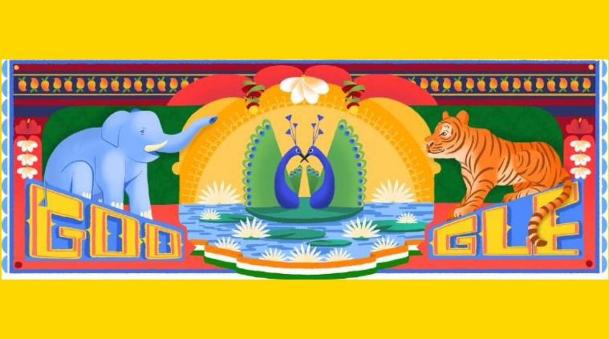 Google wishes Independence day with Doodle
